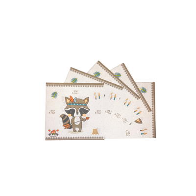 SERVILLETA ESTAMPADA MAPACHE