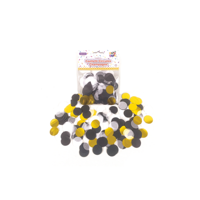 CONFETTI CIRCULOS CHAMPAGNE