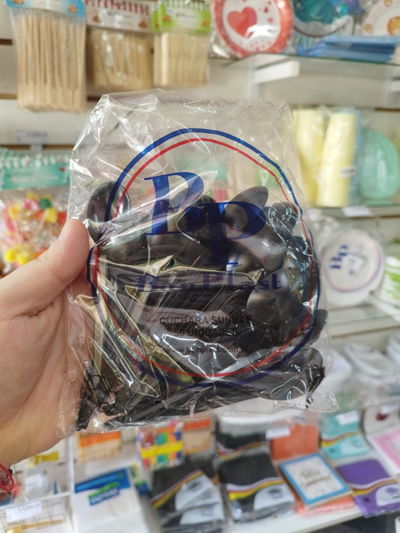 Cucharas Sundae Negro x50u