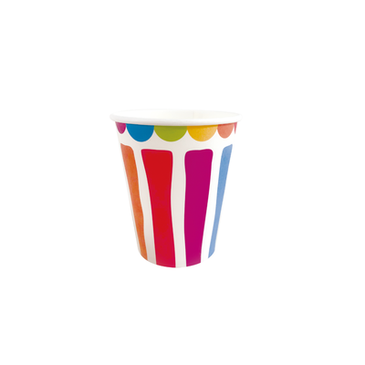 VASO ESTAMPADO MULTICOLOR x6u