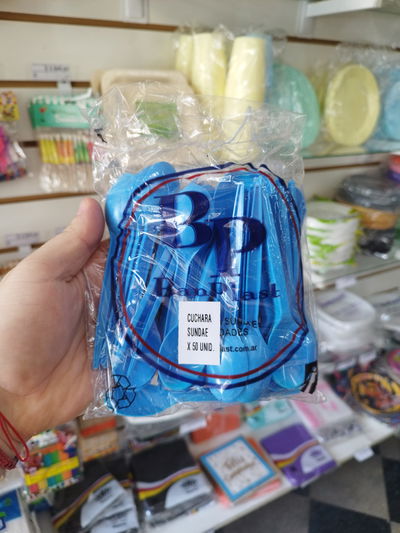 Cucharas Sundae Celeste x50u