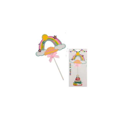 PINCHE FELIZ CUMPLEAÑOS ARCO IRIS