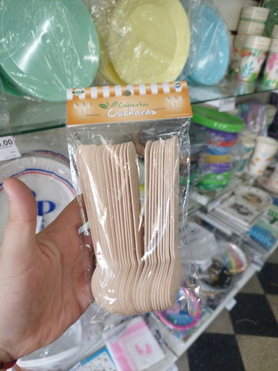 Cucharas Grande Bamboo x25u