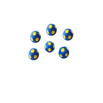 PELOTITA FUTBOL BOCA x6u