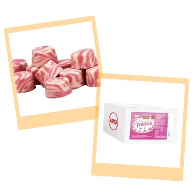 BOTON CHOCOLATE FRUTILLA x100grs