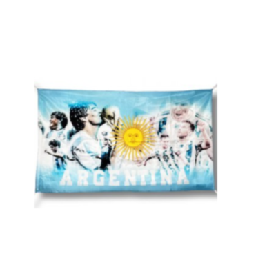 BANDERA MESSI MARADONA TELA GRANDE 