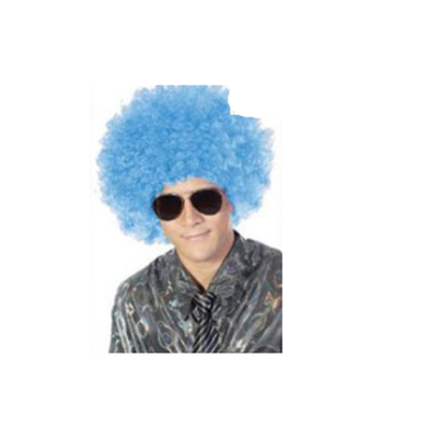 PELUCA SUPER AFRO  ARGENTINA CELESTE