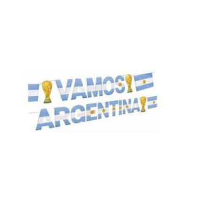 BANDERIN VAMOS ARGENTINA COPA DEL MUNDO