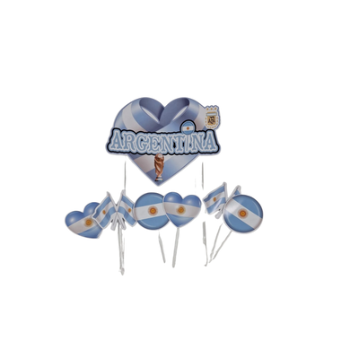PINCHE TOPPER ARGENTINA CORAZON 