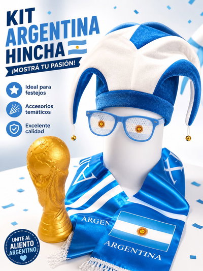 COMBO CAMPEONES DEL MUNDO HINCHA 