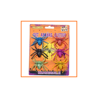 SET ARAÑA GLITTER