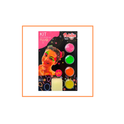 KIT MAQUILLAJE PINTAFAN FLUO