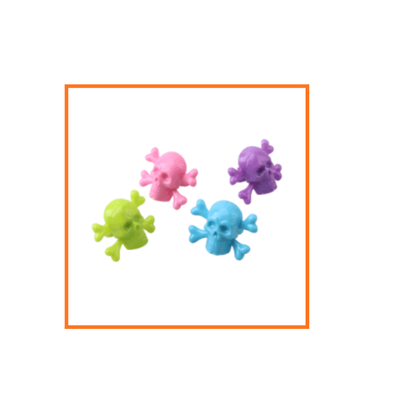 ANILLITOS CALAVERA SORPRESITAS x8u