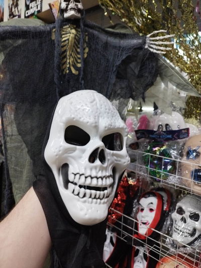 MASCARA CALAVERA CON CAPUCHA