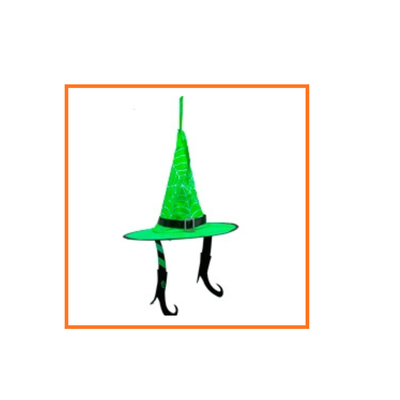 GORRO BRUJA PIERNAS COLGANTES LED