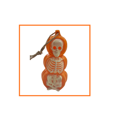 ESQUELETO CALABAZA LED ADORNO 