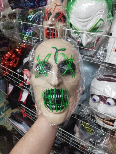 MASCARA LA PURGA LED VERDE