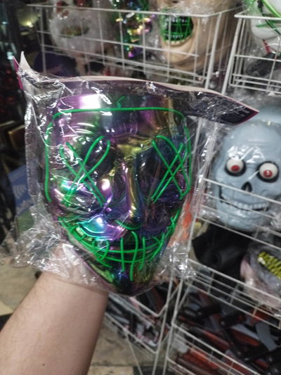 MASCARA LA PURGA METALIZADA LED 