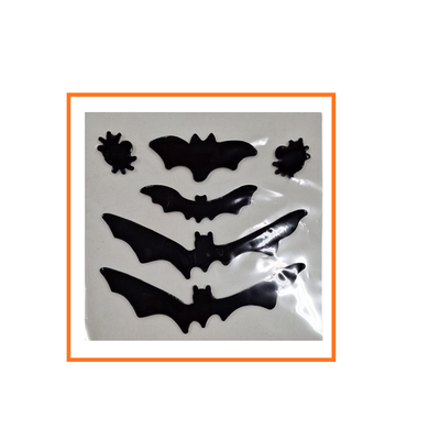 STICKER MURCIELAGOS ARAÑA GOMA