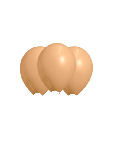 GLOBO LATEX BEIGE 12 PULGADAS