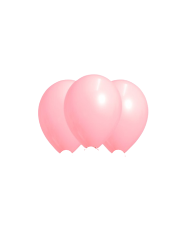 PACK GLOBO LATEX ROSA BEBE 9 PULGADAS