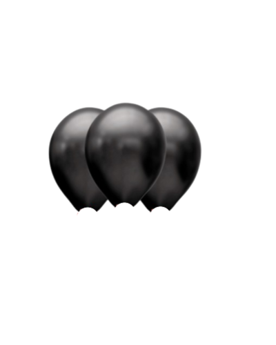 PACK GLOBO LATEX NEGRO 9 PULGADAS