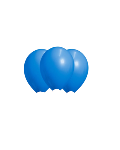 PACK GLOBO LATEX AZUL 9 PULGADAS