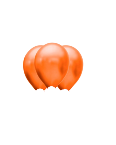 PACK GLOBO LATEX NARANJA 9 PULGADAS