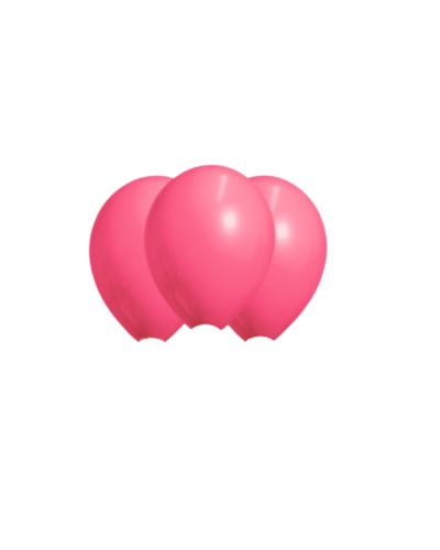 PACK GLOBO LATEX ROSA CHICLE 9 PULGADAS