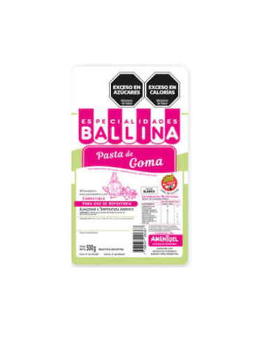 BALLINA PASTA DE GOMA BLANCA