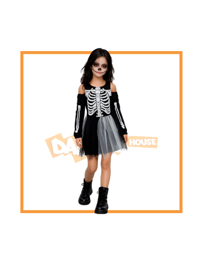 DISFRAZ ESQUELETO VESTIDO