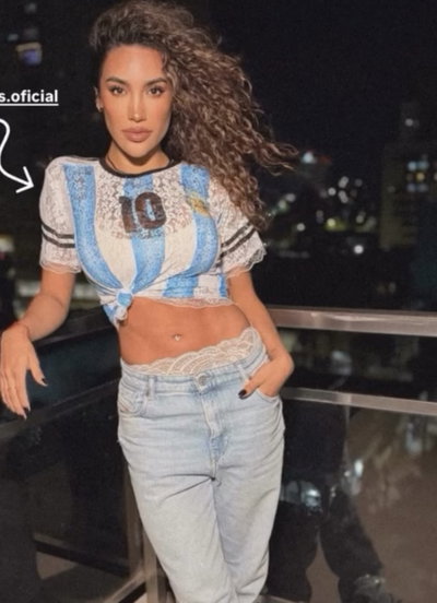 Camiseta de Argentina brillos 