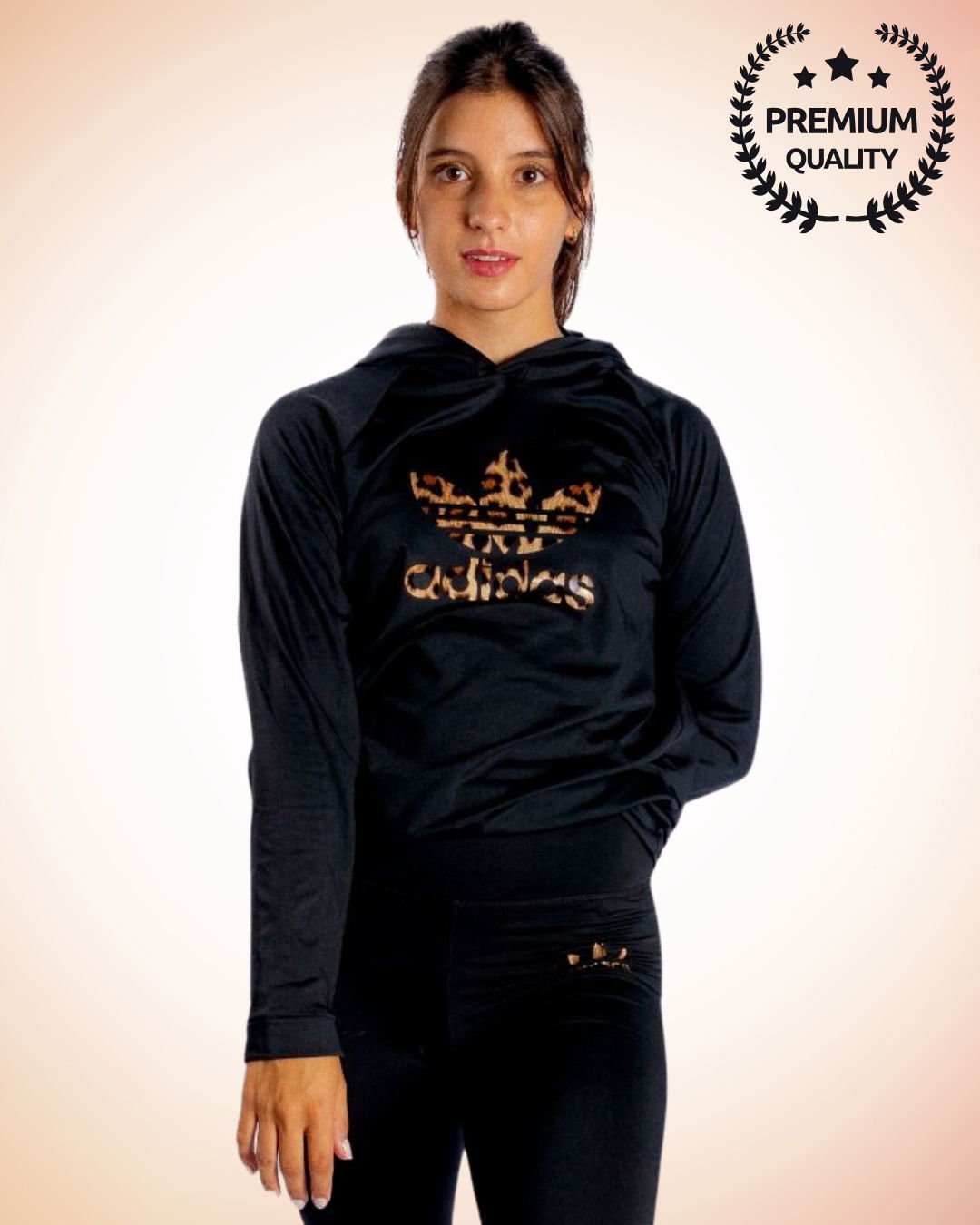 BUZO ADIDAS RETRO LARGO LYCRA TERMICO PREMIUM (NEGRO/PRINT) Mix