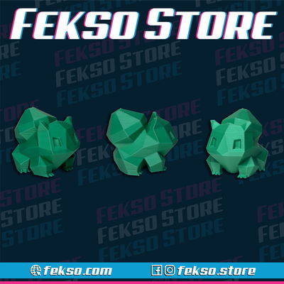 Pokemon - Bulbasaur low poly