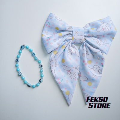 Set Colita + Pulsera mostacillas Sanrio Cinnamoroll