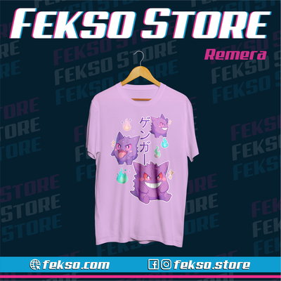 Remera Pokemon - Gengar Kawaii