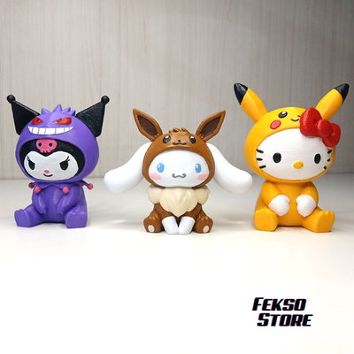 Figura 3D - Sanrio x Pokemon