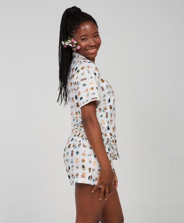 PIJAMA CAMISERO PEPA PEACH