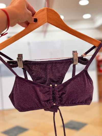 BIKINI HERRADURA LUREX VIOLETA