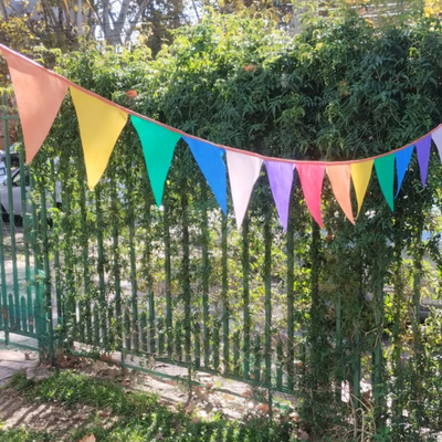 Banderines Multicolor brillantes! 20 tiras de 3mts c/u