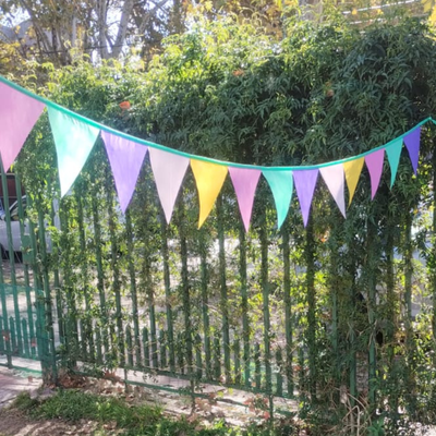 Banderines Multicolor pasteles! 20 tiras de 3mts c/u