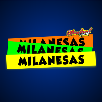 Faja fluo autoadhesiva 50×8 cm "MILANESAS" - cod:71