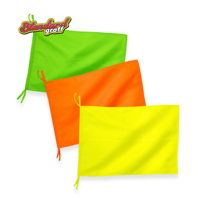 Bandera fluo (70x47cm) para comercio LISAS - cod:55