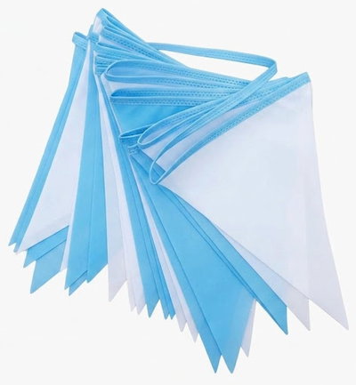 Banderines celeste y blanco de 3 m