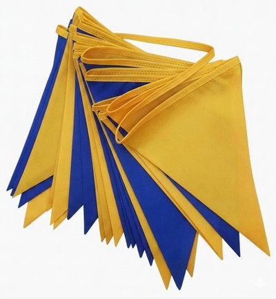 Banderines Azul y Amarillo 3 metros