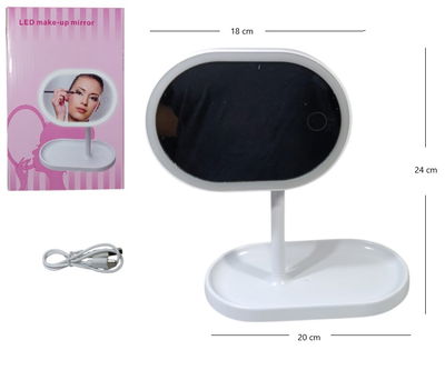 ESPEJO RECARGABLE USB MAKE UP
