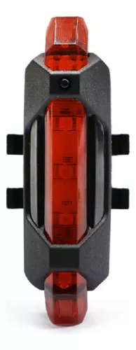 Luz Led Bicicleta Recargable Usb Roja - Trasera