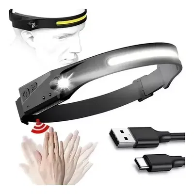 LINTERNA MINERA LED VINCHA C/SENSOR