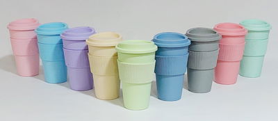 Vaso Termico Tipo Starbuck Tapa Faja Colores