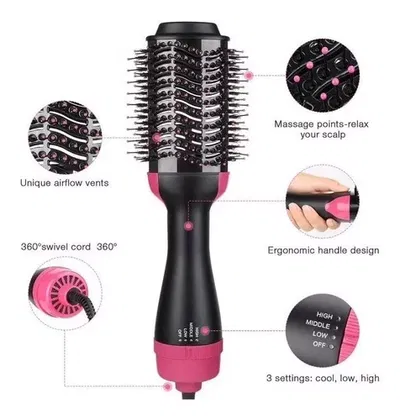 Cepillo secador Pelo Alisador  Electrico Cabello
